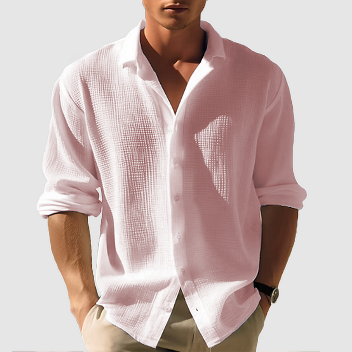 Torin | Printed Button-Front Collared Summer Shirt