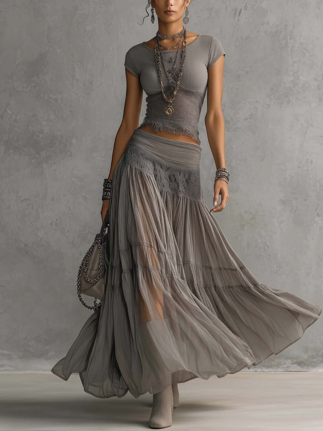 Yseult | Tiered Two-Piece Set