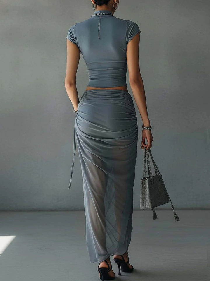 Jora | Pleated Two-Piece Set