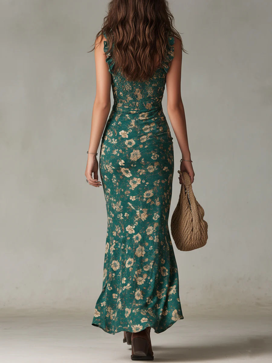 Liv | Floral A-Line Maxi Dress