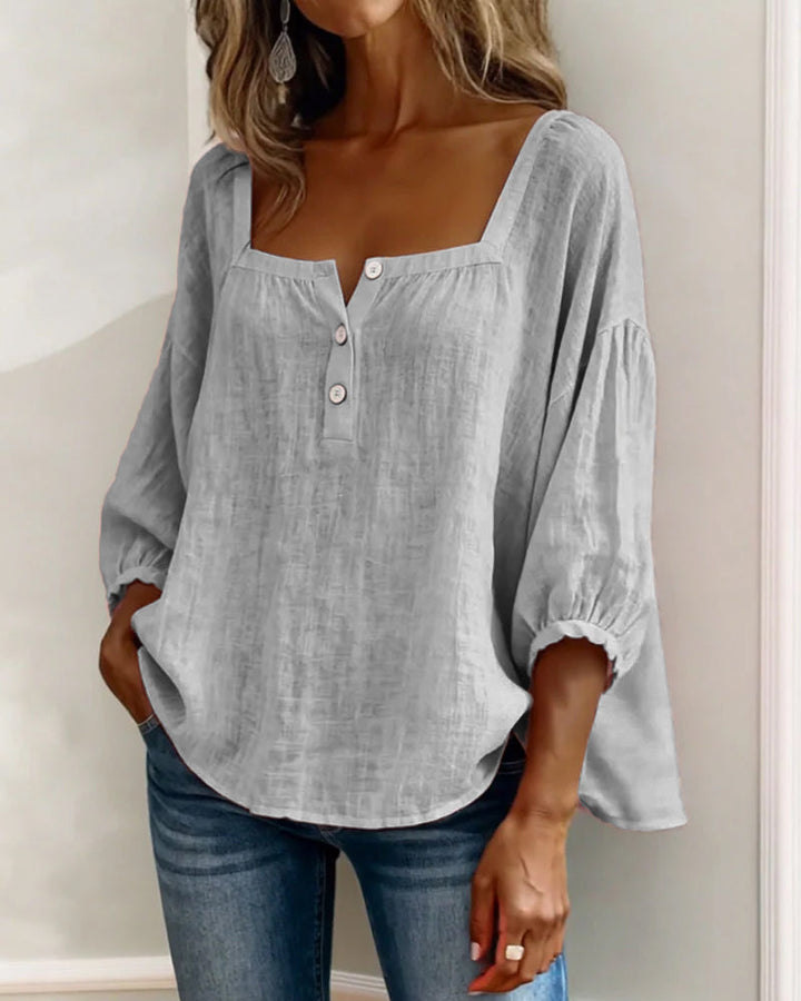 Georgia | Printed Three-Quarter Blouse