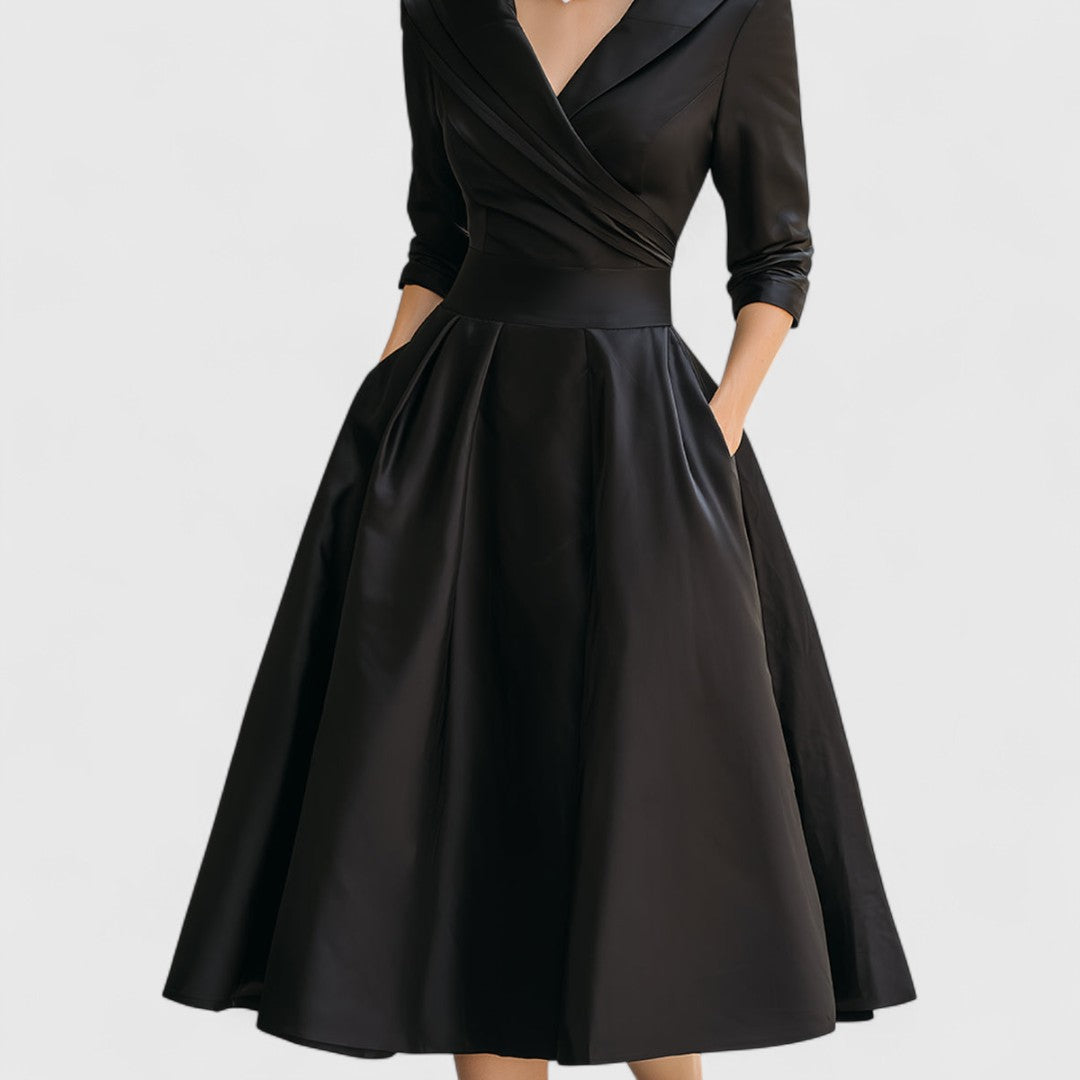 Marcella | V-Neck Midi Dress