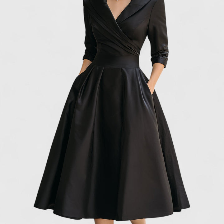 Marcella | V-Neck Midi Dress