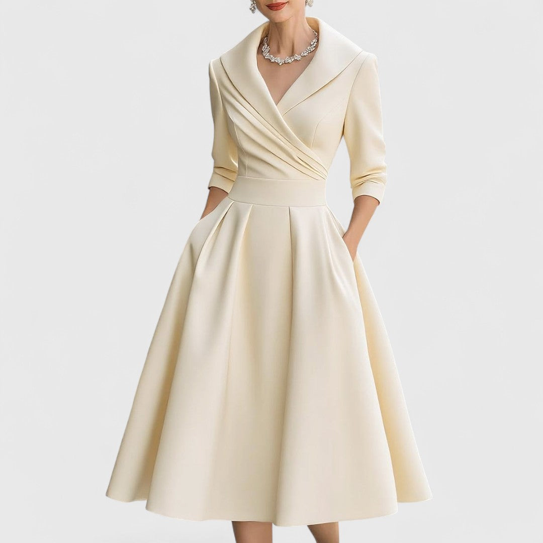 Marcella | V-Neck Midi Dress