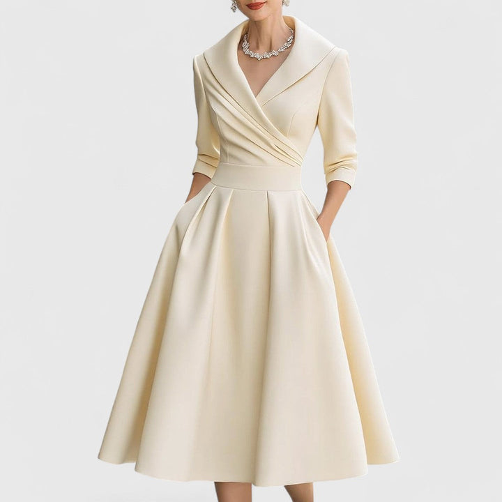 Marcella | V-Neck Midi Dress