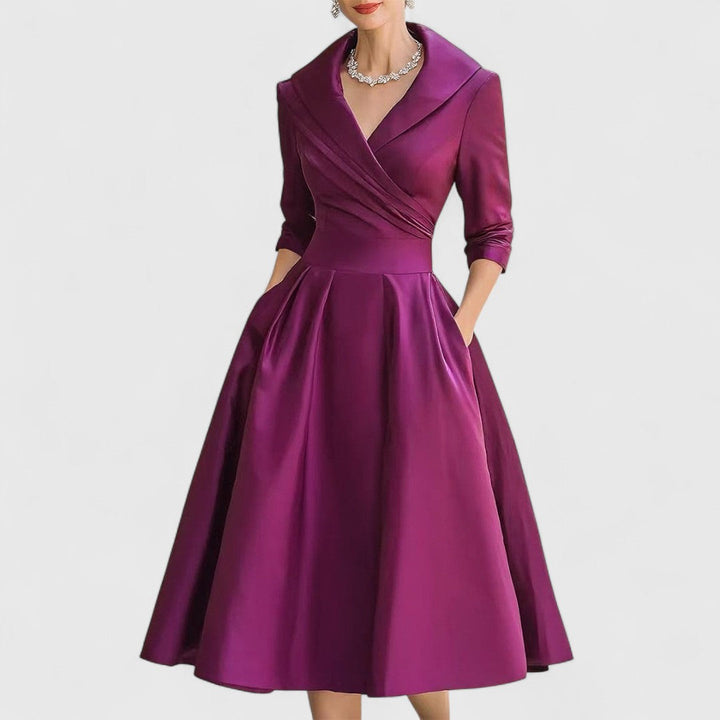 Marcella | V-Neck Midi Dress