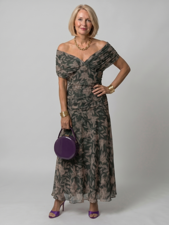 Annika | Off-Shoulder Midi Dress