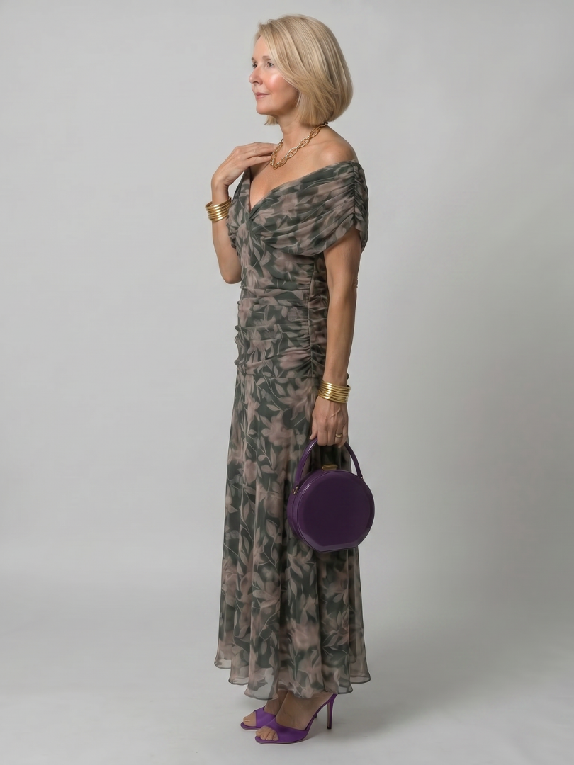 Annika | Off-Shoulder Midi Dress