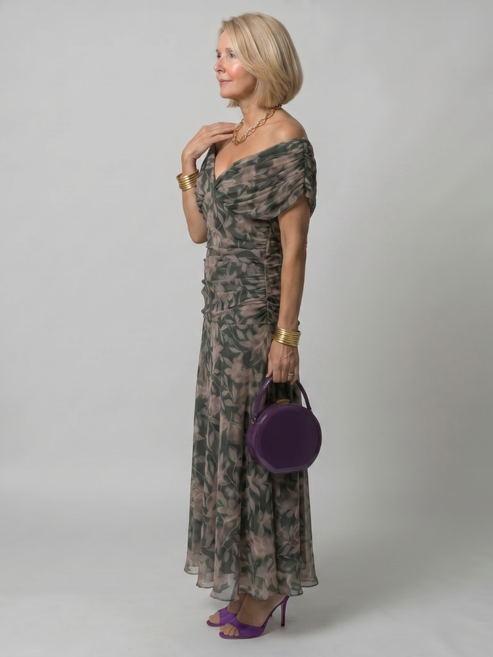 Annika | Off-Shoulder Midi Dress