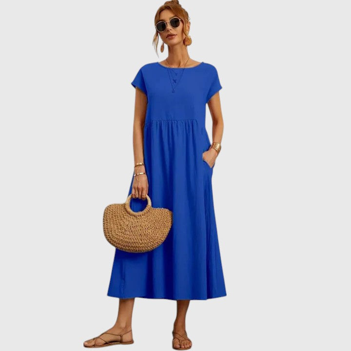 Guinevere | Crew Neck Midi Dress