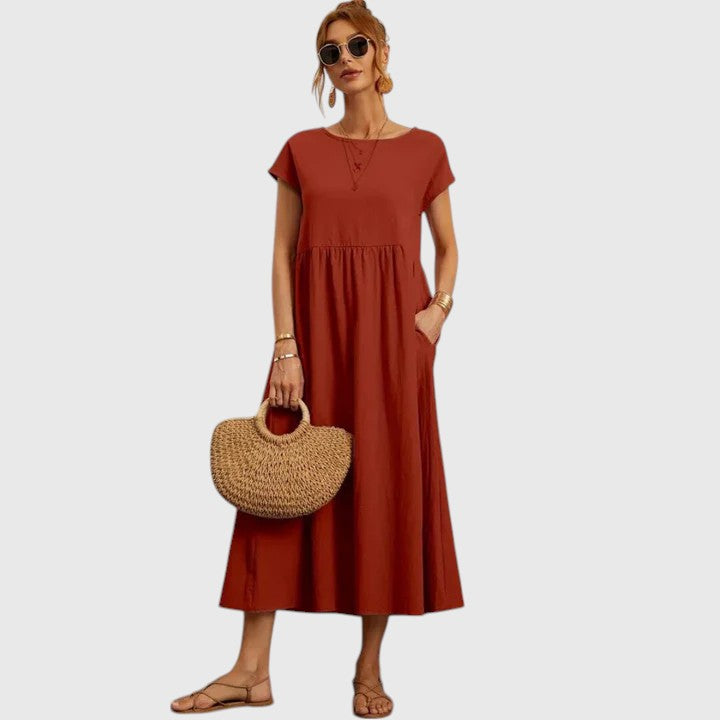 Guinevere | Crew Neck Midi Dress