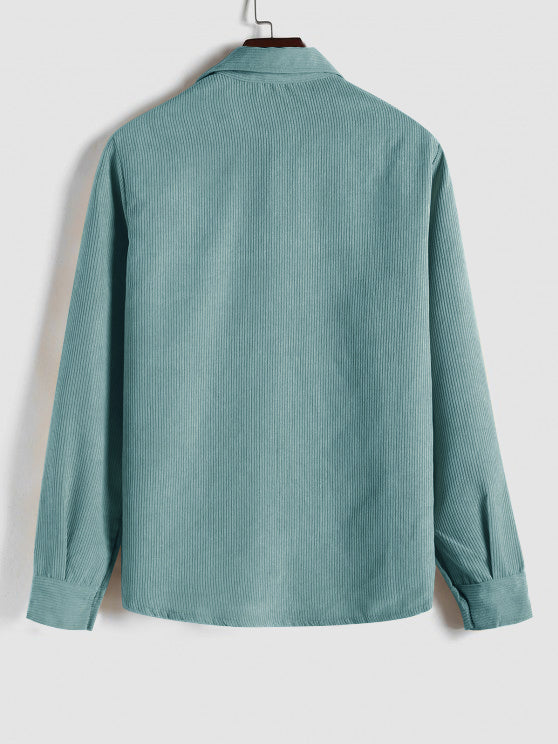 Hamish | Button-Front Long-Sleeve Summer Shirt