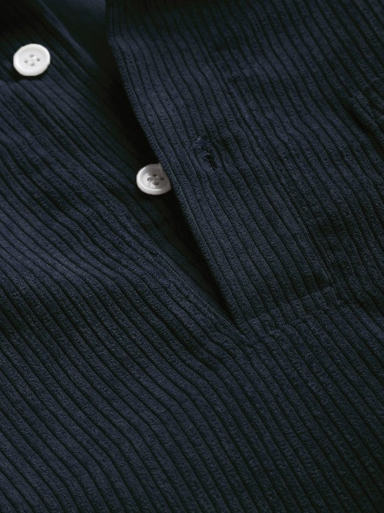 Hamish | Button-Front Long-Sleeve Summer Shirt