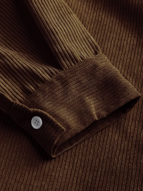 Hamish | Button-Front Long-Sleeve Summer Shirt