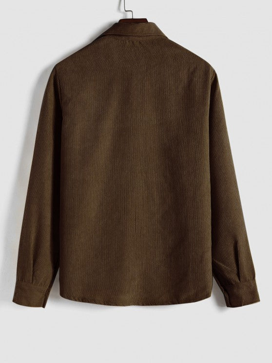 Hamish | Button-Front Long-Sleeve Summer Shirt