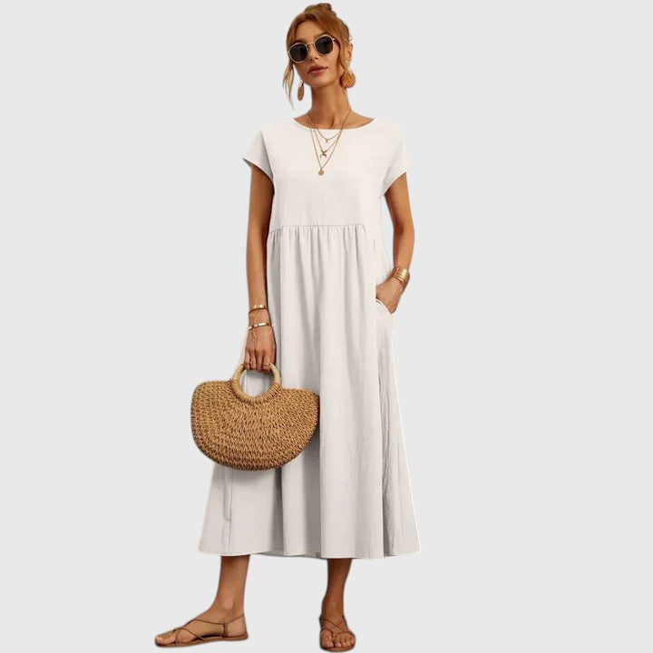 Guinevere | Crew Neck Midi Dress