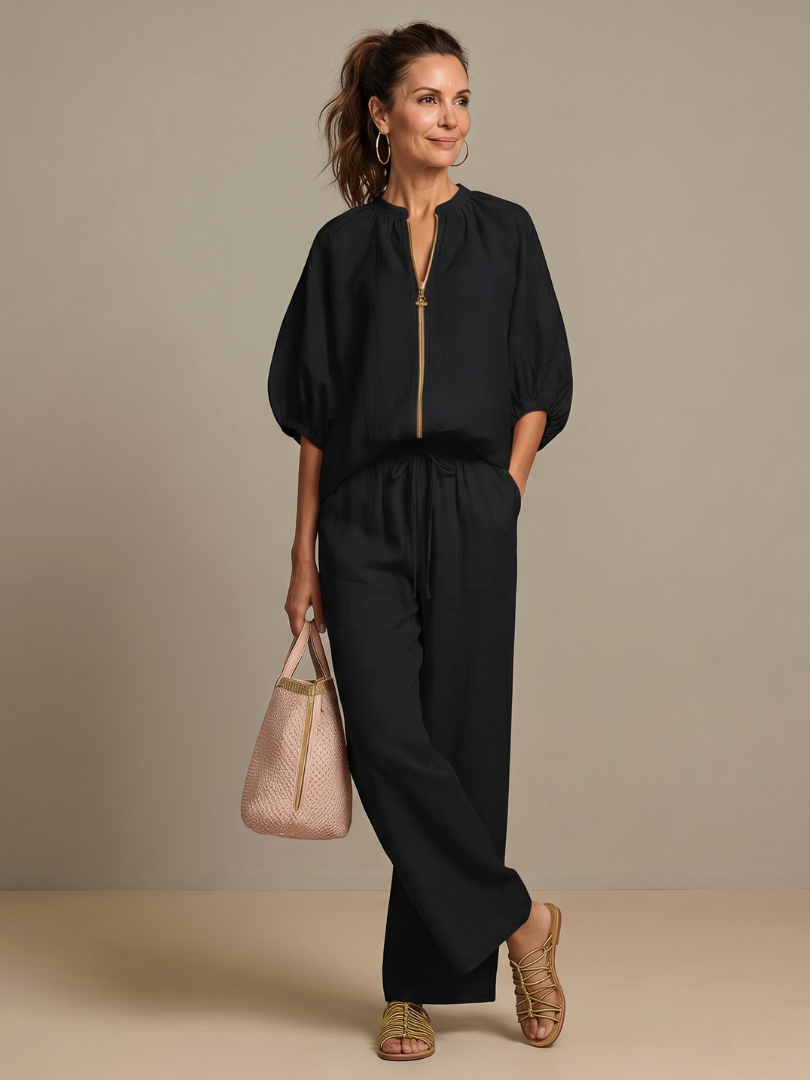 Kira | Wide-Leg Two-Piece Set