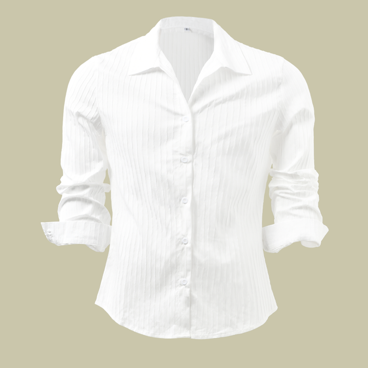 Gideon | Striped Tiered Collared Summer Shirt