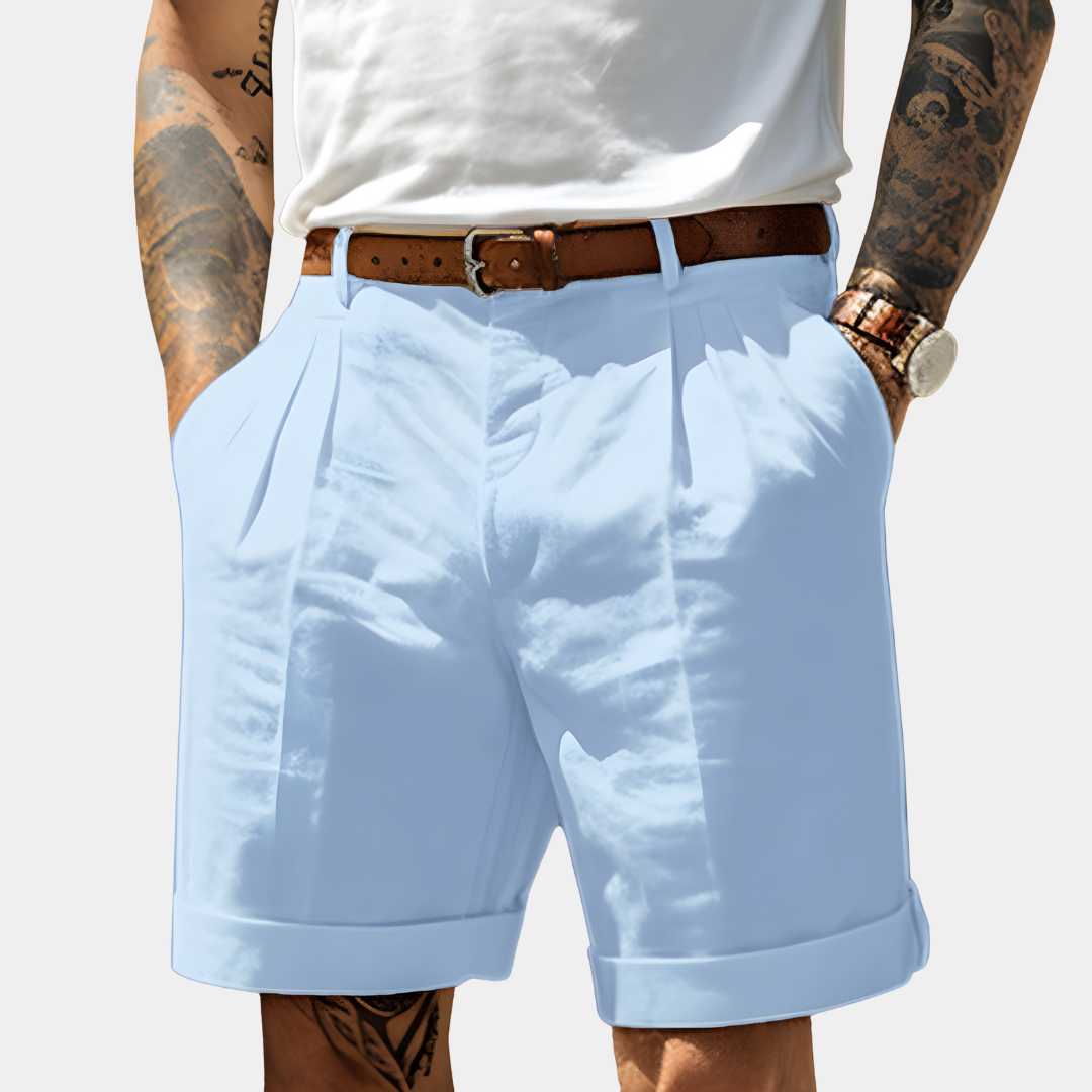 Isaac | Belted Shorts