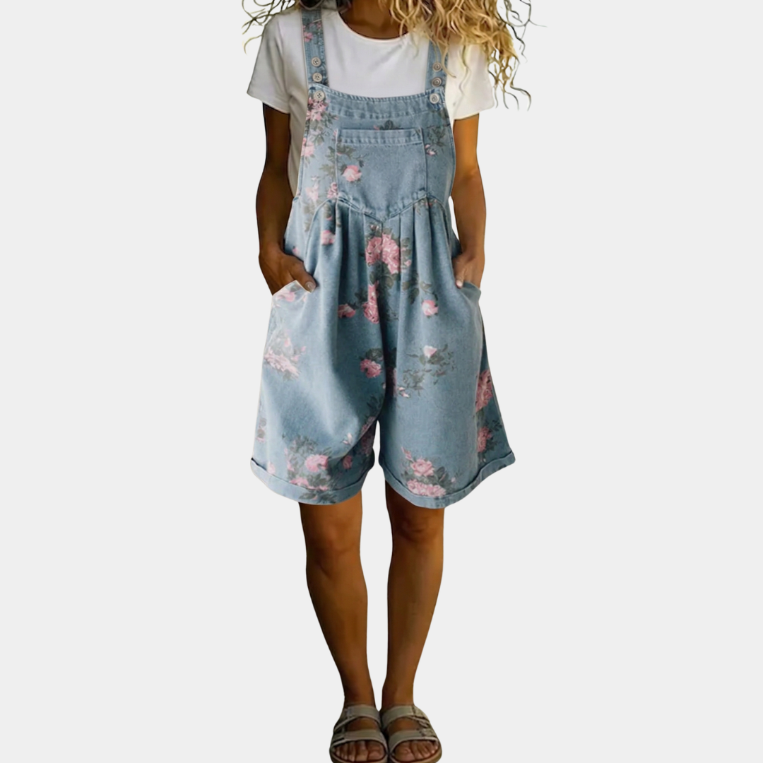 Hazel | Floral Pleated Jumpsuit