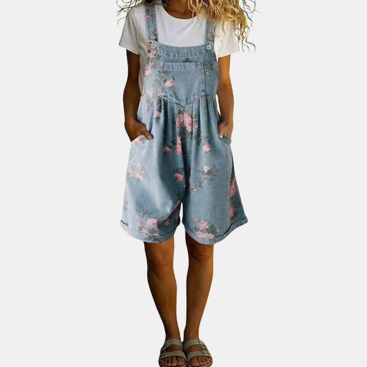 Hazel | Floral Pleated Jumpsuit