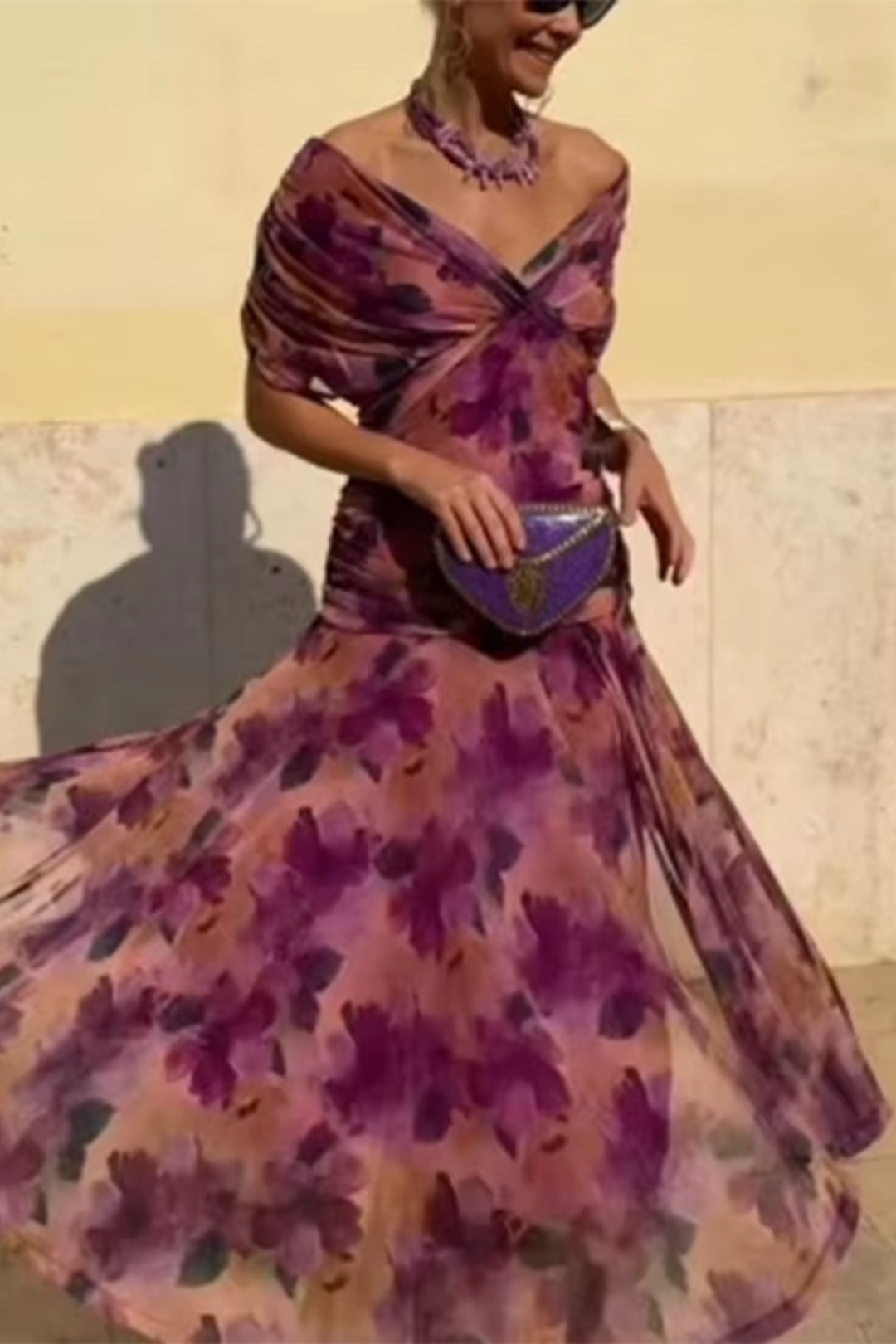 Noa | Pleated Maxi Dress