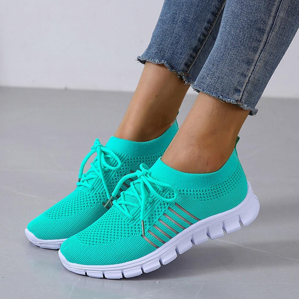 Maren | Women's Sneakers Knit Upper Lace-Up Flex Sole Everyday Casual Sneakers