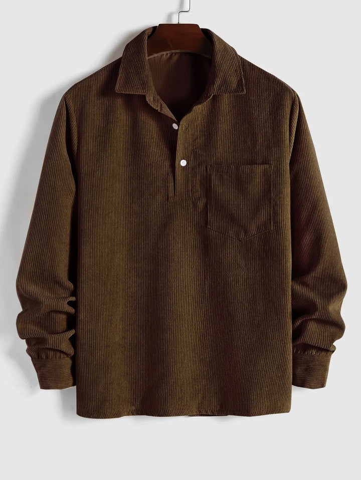 Hamish | Button-Front Long-Sleeve Summer Shirt