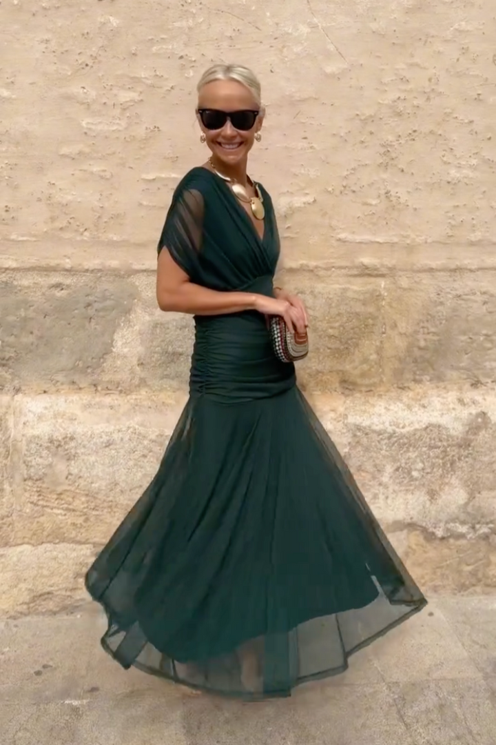 Noa | Pleated Maxi Dress