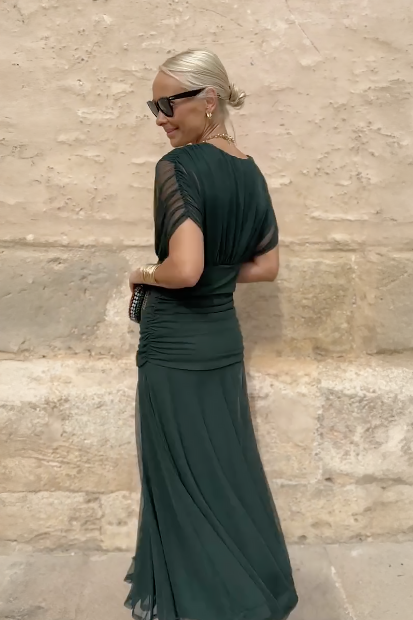Noa | Pleated Maxi Dress