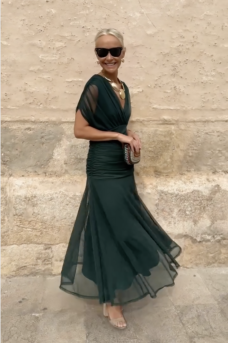 Noa | Pleated Maxi Dress