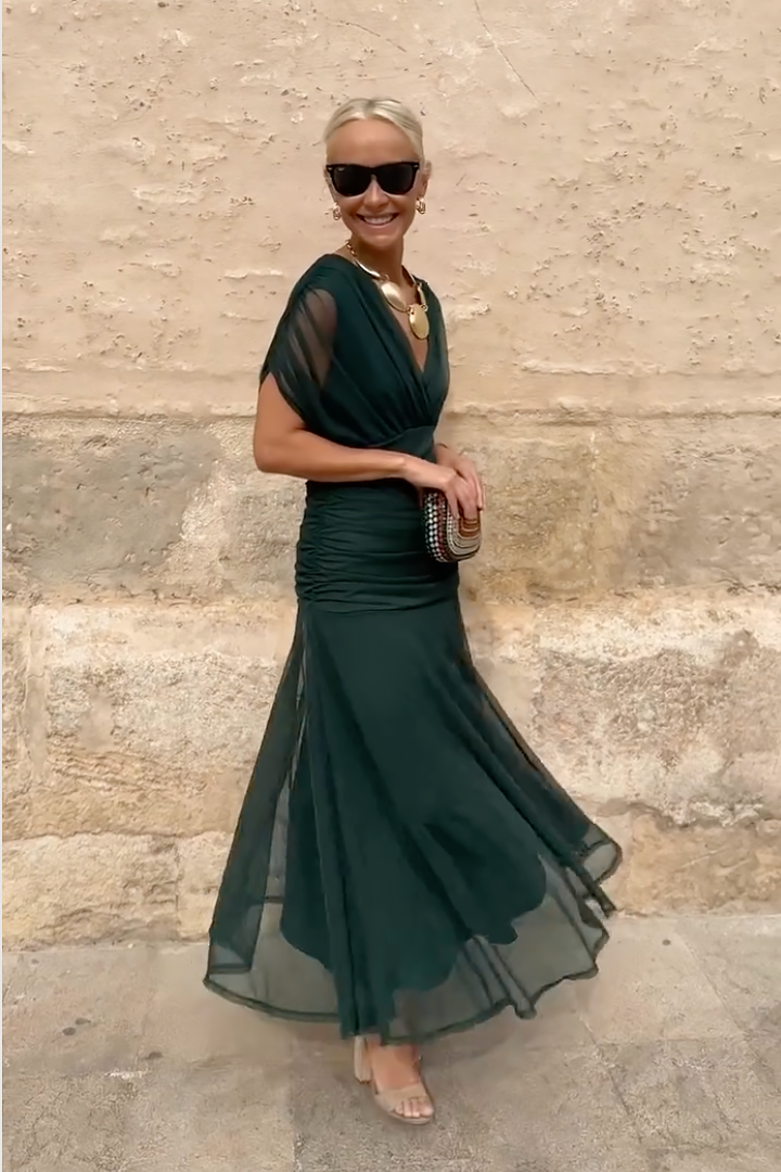 Noa | Pleated Maxi Dress