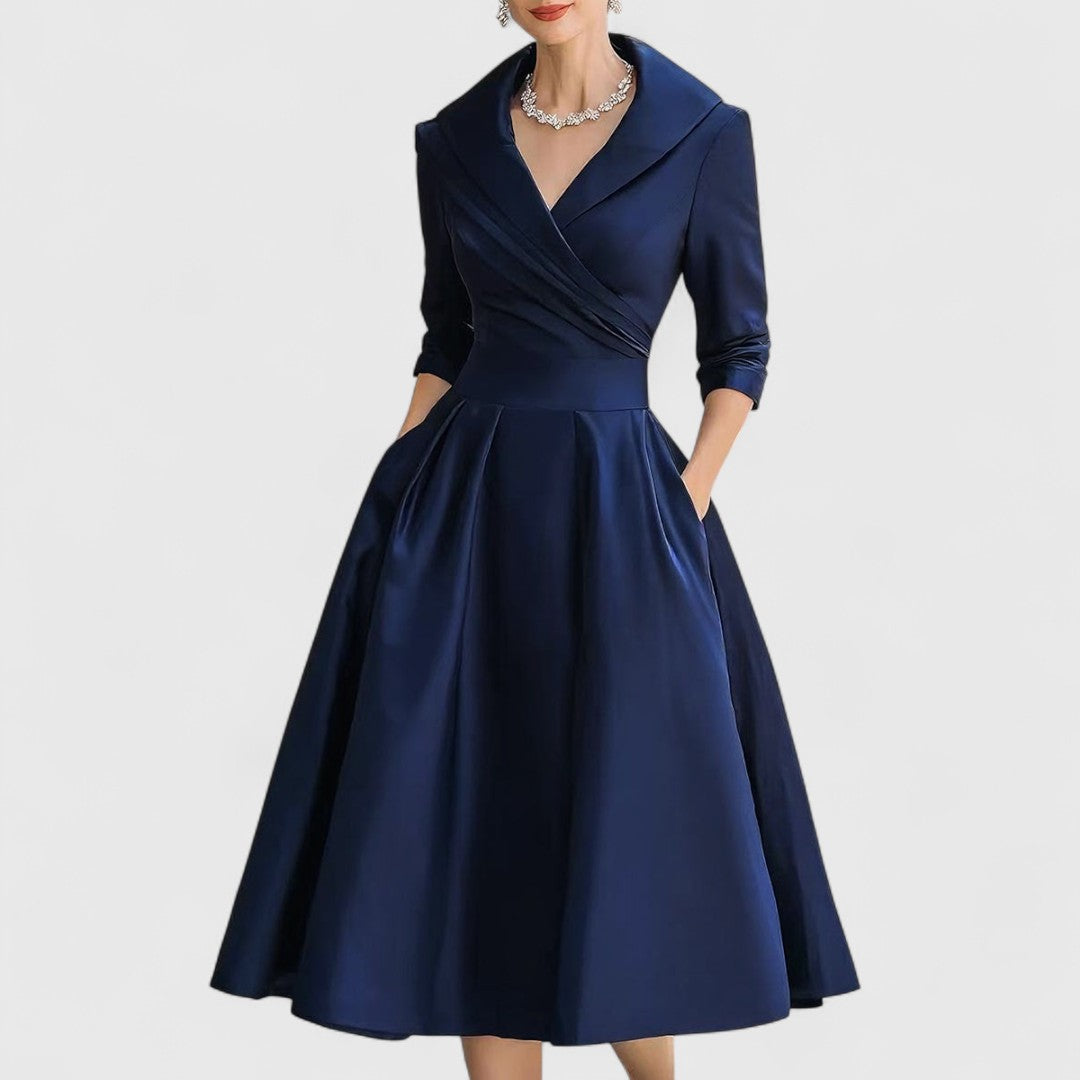 Marcella | V-Neck Midi Dress