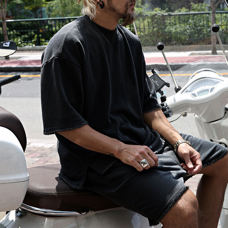 Ugo | Drawstring Crew Neck Two-Piece Set