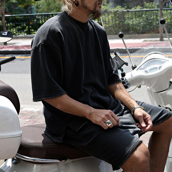 Ugo | Drawstring Crew Neck Two-Piece Set