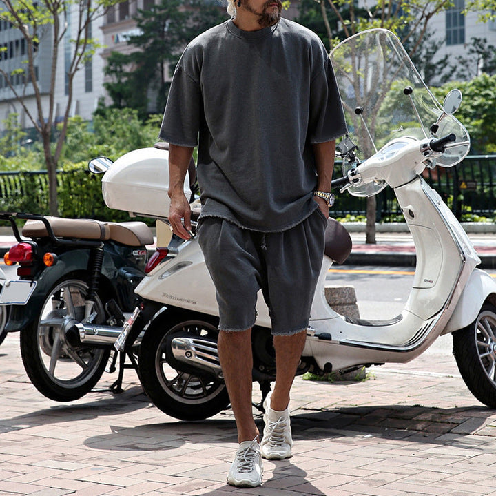 Ugo | Drawstring Crew Neck Two-Piece Set