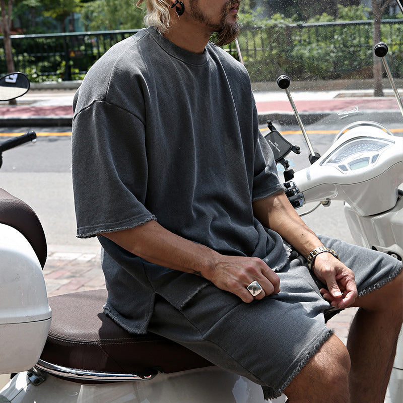 Ugo | Drawstring Crew Neck Two-Piece Set
