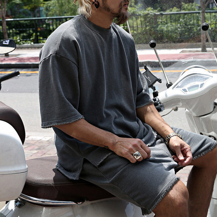 Ugo | Drawstring Crew Neck Two-Piece Set