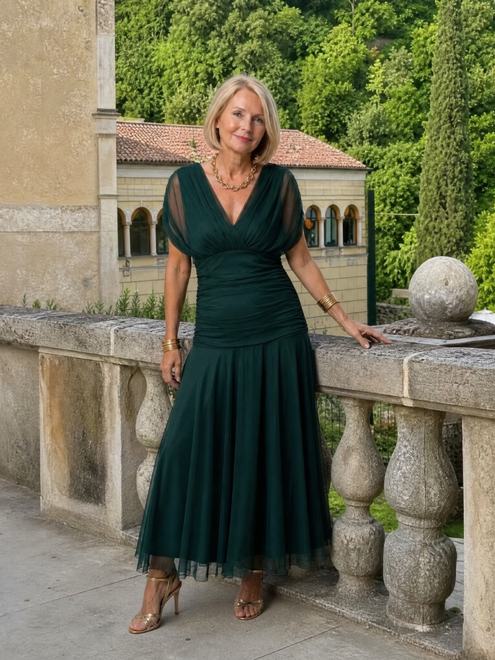 Annika | Off-Shoulder Midi Dress
