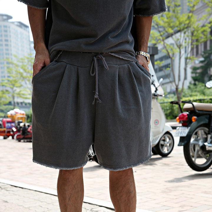 Ugo | Drawstring Crew Neck Two-Piece Set