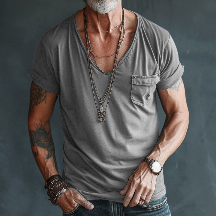 Ellis | Cargo V-Neck Summer Shirt