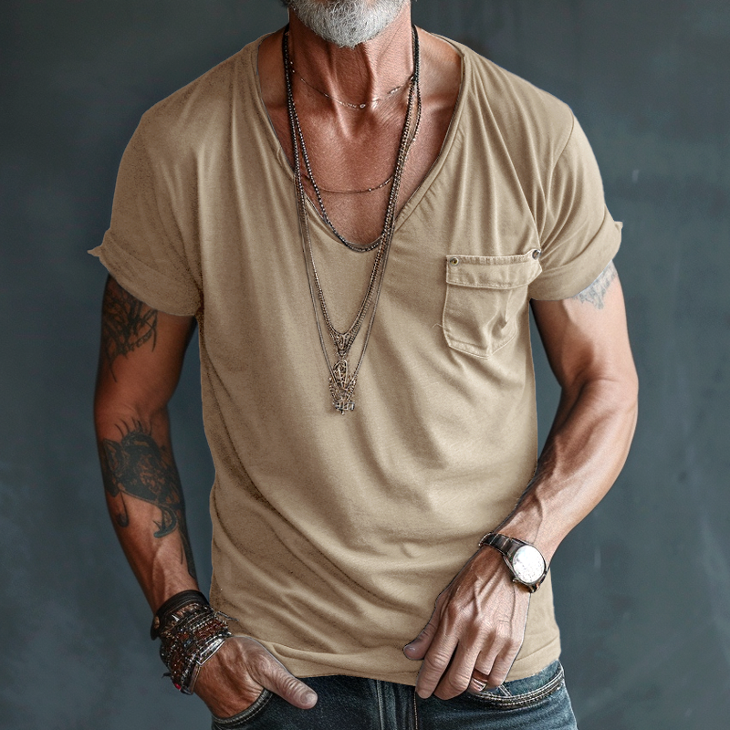 Ellis | Cargo V-Neck Summer Shirt