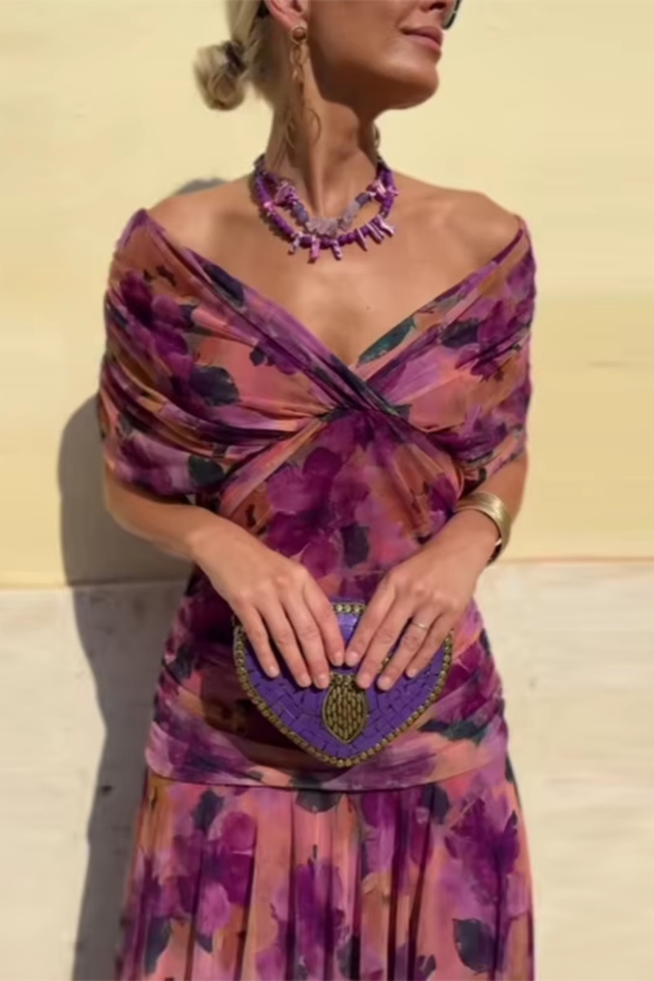 Noa | Pleated Maxi Dress