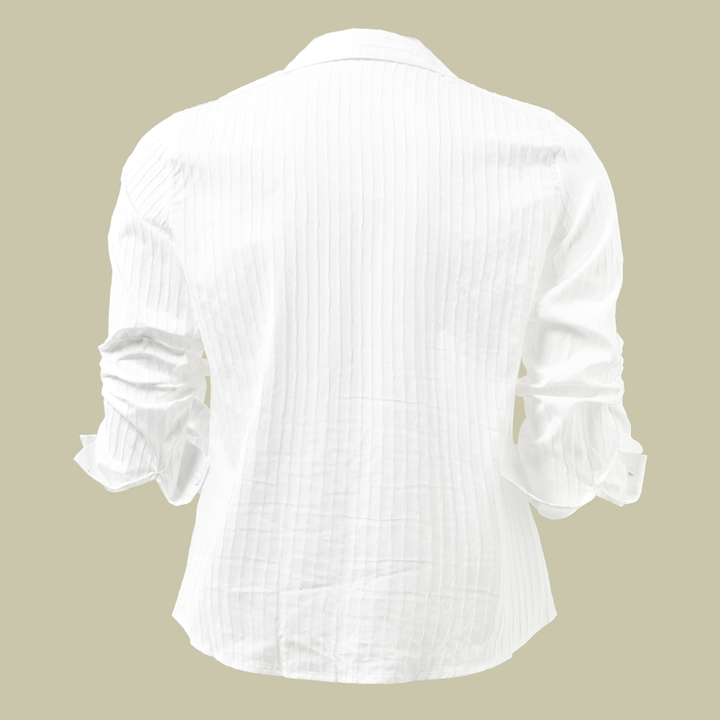 Gideon | Striped Tiered Collared Summer Shirt