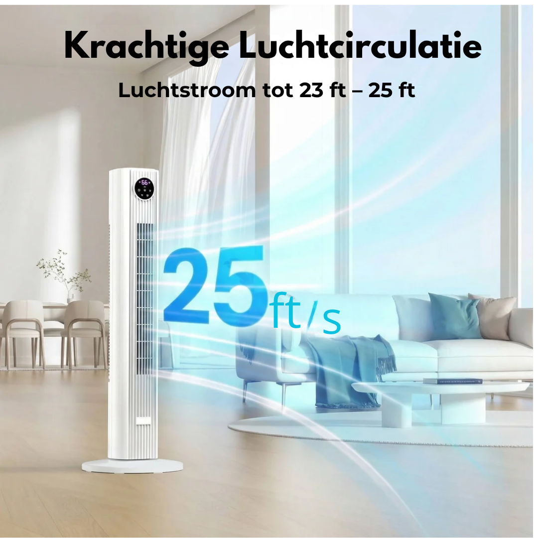 Portable air conditioner - powerful tower fan for bedroom and living room