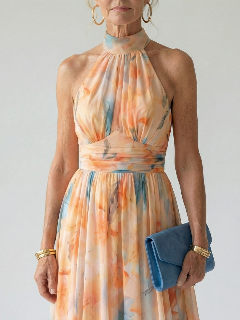 Carys | Halter Midi Dress