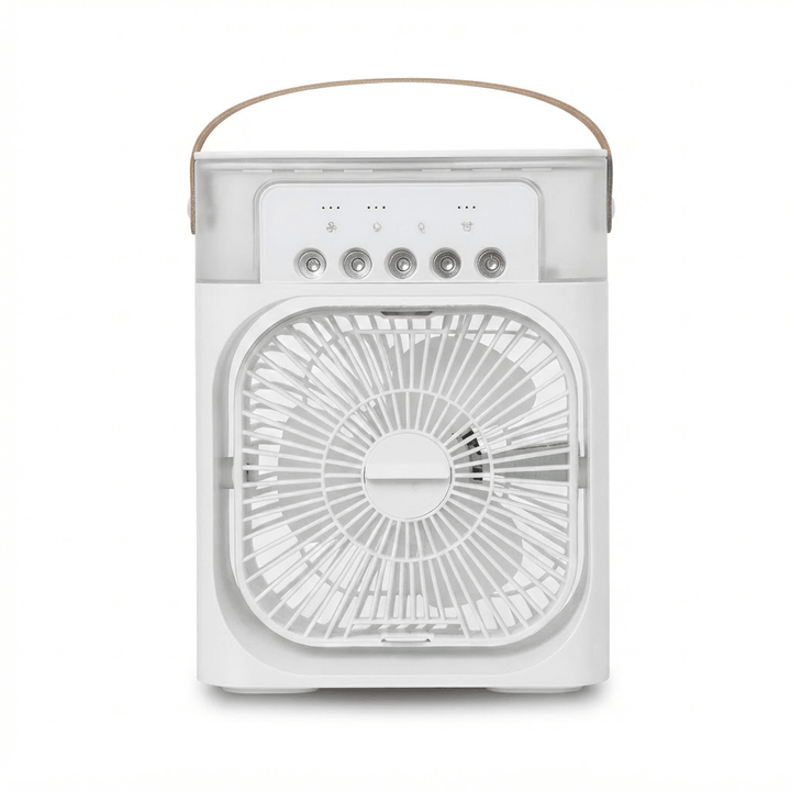 3-in-1 Mini Air Cooler Fan – Portable Humidifier & LED Night Light, USB Desktop Air Conditioner Fan for Home & Office