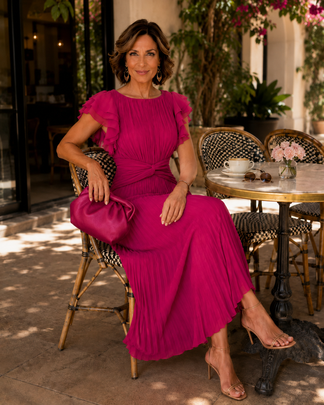 Adela | Pleated Maxi Dress