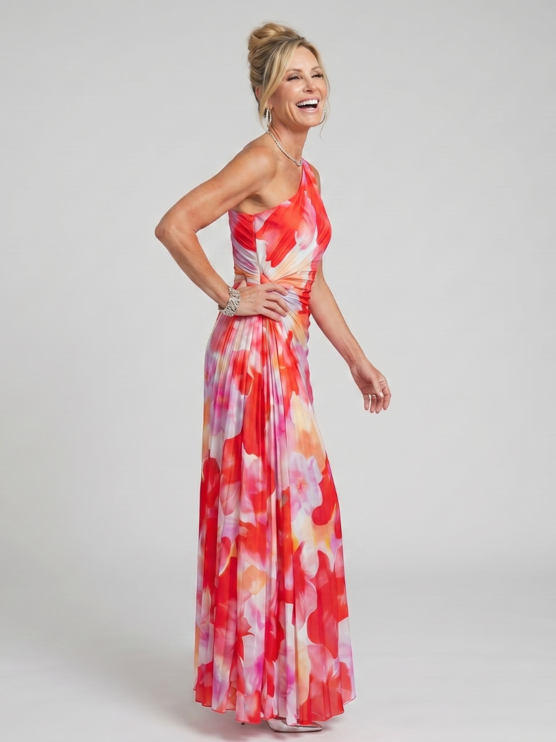 Sasha | Pleated Sleeveless Midi Dress