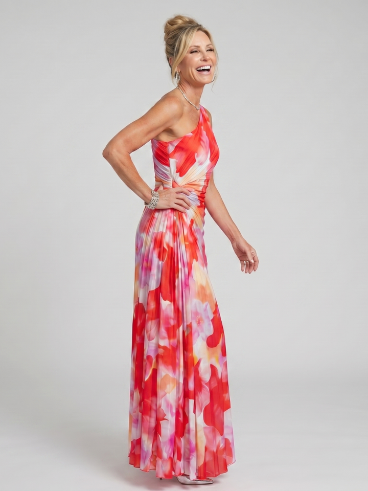 Sasha | Pleated Sleeveless Midi Dress